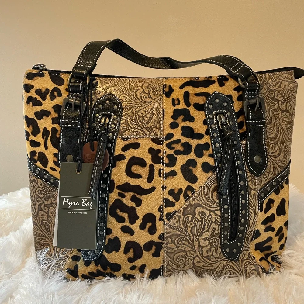 Myra Jaguar Trail Leather Bag - Picture 3 of 10